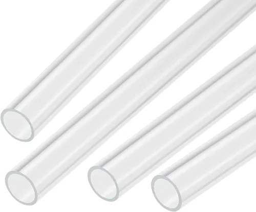 Miniatura 18 de MECCANIXITY Tubo Redondo Rígido Transparente de Acrílico 6mm (1/4") ID 8mm (5/16") OD 356mm para Lámparas y Linternas, Sistema de Refrigeración por