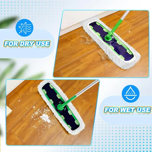 Miniatura 6 de KEEPOW Recambios húmedos reutilizables XL compatibles con Swiffer Sweeper XL, paños de barrido secos XL, paños de trapeador húmedos, almohadillas
