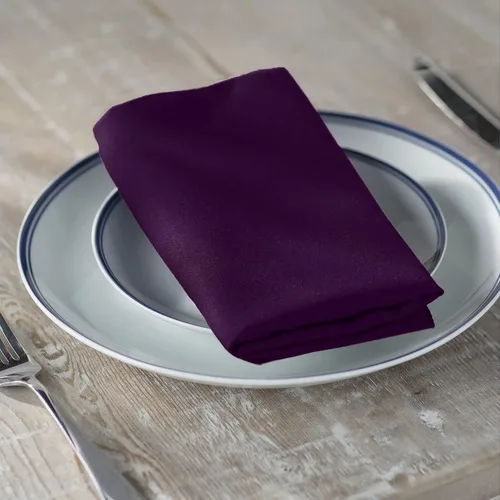 Miniatura 120 de LA Linen Paquete de 10 servilletas de popelina de poli, servilletas de tela suave, servilletas lavables y reutilizables, servilletas de mesa