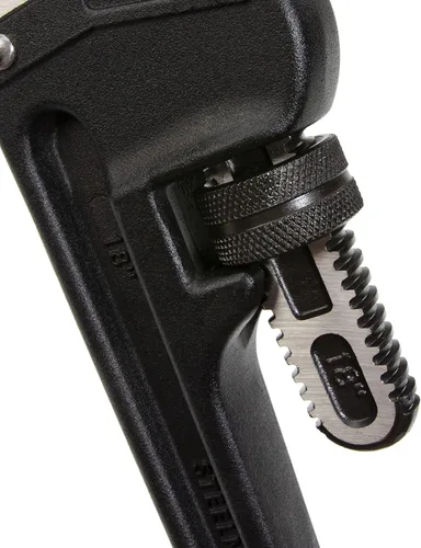 Miniatura 3 de Steelman 60876 Llave de tubo de mango recto de aluminio fundido de 18 pulgadas Negro; plata