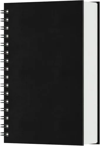 EUSOAR Cuadernos para el trabajo, 1 paquete A4 de 8.3 x 11.2 pulgadas, tapa dura, rayado en espiral con renglones universitarios, 240 páginas (120
