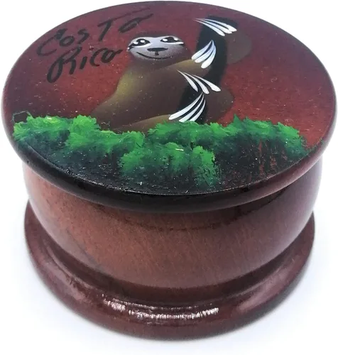 Miniatura 18 de Joyero de madera - Decoración pintada a mano - Juego de 1 joyero auténtico de la selva tropical costarricense - Artesanal - Estuche