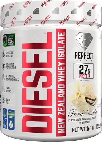 Miniatura 23 de PERFECT SPORTS Diesel 100% aislado de proteína de suero de Nueva Zelanda Endulzado con stevia, sin ingredientes artificiales, apto para dieta Keto
