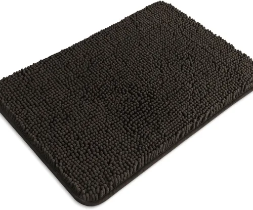 Miniatura 109 de Alfombra de baño pequeña de 12 x 18 pulgadas, lavable y absorbente, antideslizante, alfombra de baño de felpilla gruesa y suave para baño, ducha