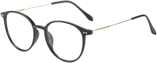 Miniatura 14 de Shiratori Retro Round Blue Light Blocking Glasses for Women Men, Lightweight Metal Temple Eyeglasses