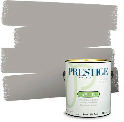 Miniatura 128 de PRESTIGE Paints - Pintura interior e imprimación en uno, 1 galón, cáscara de huevo, pimienta envejecida