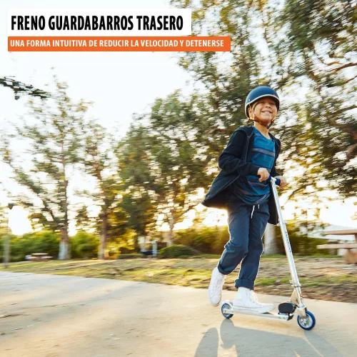 Miniatura 3 de Razor A Patinete para niños - Ligero, plegable, marco de aluminio y manillar ajustable Azul