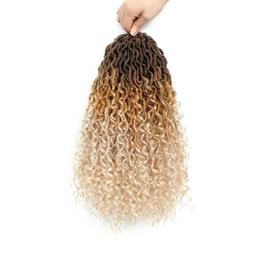 Miniatura 21 de Goddess Locs - Cabello de ganchillo de 12 pulgadas, 7 paquetes de rastas cortas de pelo sintético de ganchillo suave, trenzas de ganchillo