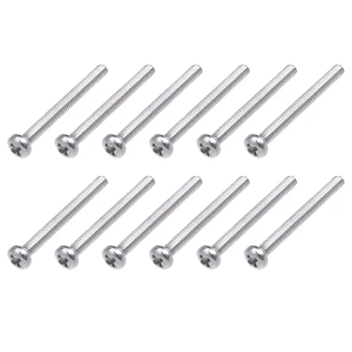 Miniatura 21 de METALLIXITY Tornillos de máquina (M2 x 0.118 in), 30 unidades, pernos Phillips cruzados de acero inoxidable 304, para instalación de muebles