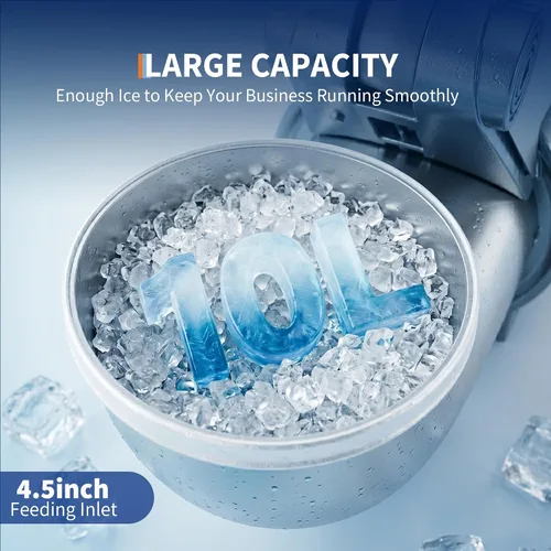 Miniatura 3 de Commercial Ice Shaver Crusher, 286 Lbs/Hr Electric Snow Cone Maker with 2L Ice Storage Box, 250W 1500RPM Countertop Shaved Ice Machine for Parties