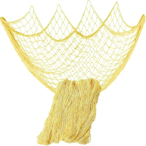 Miniatura 7 de Red de pesca natural de 79 x 59 pulgadas con conchas, decoración de pared con temática oceánica, red de pesca para fiesta en la playa, boda