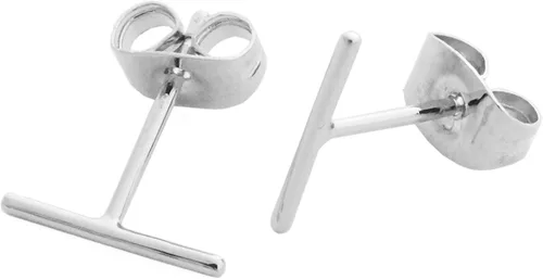 HONEYCAT Aretes tipo dormilona con barra de equilibrio de alambre delgado en oro, oro rosa o plata en 0.394 in o 0.197 in Joyería minimalista y