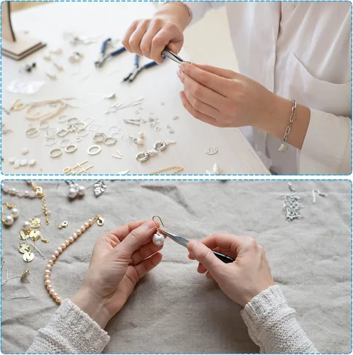 Miniatura 5 de PATIKIL 500 alfileres de ojo de acero inoxidable 304 de 0.71 pulgadas de calibre 22 de plata para hacer joyas, manualidades, collares, pulseras