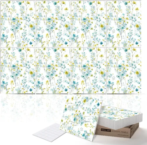 Miniatura 6 de PINWELIFE® Paneles acústicos para pared, paneles absorbentes a prueba de sonido, para el hogar y la oficina, amortiguadores decorativos absorbentes