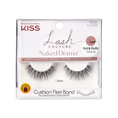 Miniatura 10 de KISS - Pestañas postizas Lash Couture Naked Drama, 14 mm, fáciles de aplicar, reutilizables, sin dañar las pestañas naturales, libres de crueldad, 1