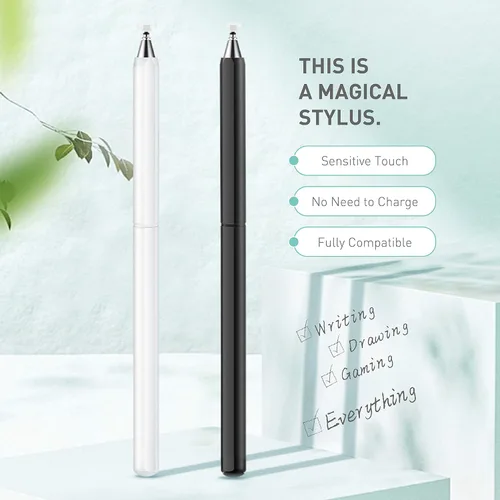 Miniatura 2 de Lápiz capacitivo para pantallas táctiles, lápiz capacitivo universal de alta sensibilidad y precisión con punta de disco para pantalla táctil