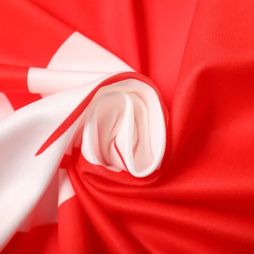 Miniatura 7 de Vestido de cosplay para mujer, vestido rojo de manga corta hasta la rodilla, vestido de fiesta de noche, vestido rojo lilo, Rojo