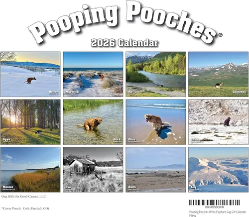 Miniatura 2 de Calendario de regalo de broma de elefante blanco Pooping Pooches