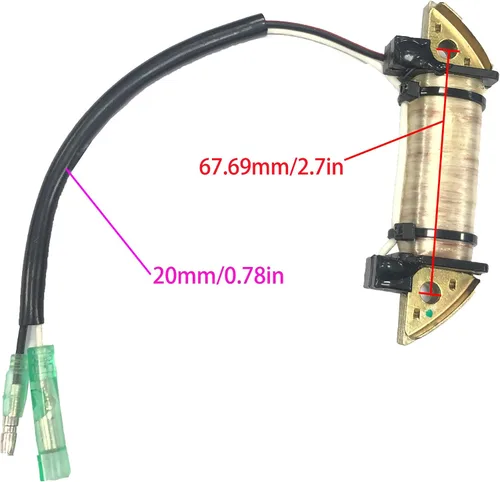 Miniatura 3 de SouthMarine Motor de barco 16058T T5-05000200 Bobina de excitador para Mercury Mercruiser Quicksilver Parsun HDX Makara Motor fuera de borda 4HP 5HP