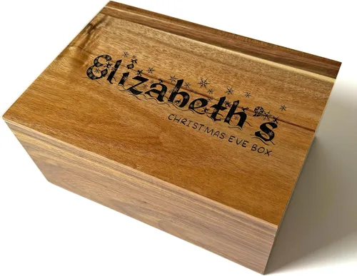 Miniatura 82 de Caja de madera grabada personalizada grande – Caja de recuerdo de madera de acacia con mensaje oculto personalizado, cajas de memoria de nogal