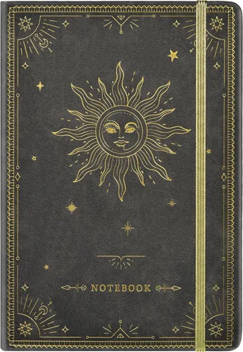 Miniatura 19 de Artfan Cuaderno/diario a rayas – Cuaderno clásico de piel sintética de papel grueso de alta calidad con bolsillo + separadores de páginas, regalos