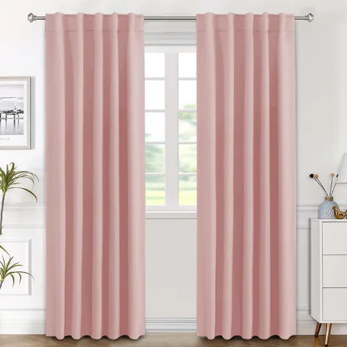Miniatura 173 de H.VERSAILTEX Cortinas opacas con aislamiento térmico, paneles de tratamiento de ventana, cortinas opacas para oscurecer la habitación, cortinas Gris