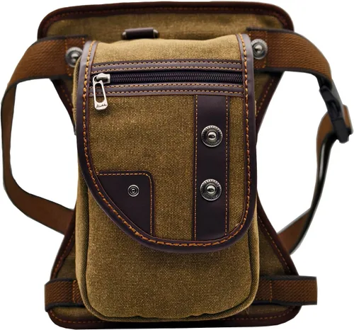 Miniatura 4 de Bolsa de lona para motocicleta, ciclismo, pierna caída, para hombres y mujeres, viajes, al aire libre, táctica, caza, senderismo, escalada, muslo