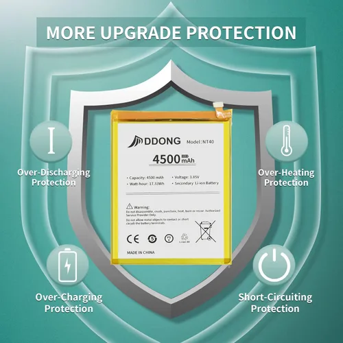 Miniatura 5 de DDONG Batería de polímero de litio mejorada NT40 Reemplazo de batería para Motorola Moto G Pure 2021 XT2163 con herramientas de reparación
