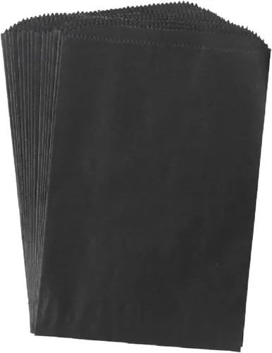 Hygloss Products Paper 1000 bolsas coloridas para artes y manualidades, 6 x 9 pulgadas, color negro 2-Negro