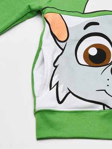 Miniatura 4 de Paw Patrol Sudaderas con capucha con cremallera para niños pequeños, Verde