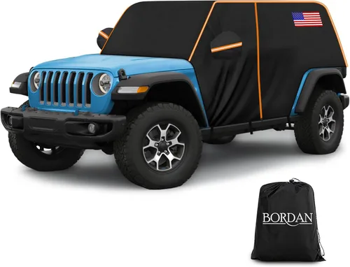 Miniatura 16 de Funda de coche para Ford Bronco de 2 puertas, 420D, funda impermeable para todo tipo de clima, sol, lluvia, UV, polvo, cubierta de cabina
