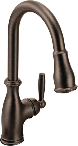 Miniatura 14 de Grifo de cocina Moen Brantford Spot Resist de acero inoxidable Motionsense Wave sin contacto de una manija desplegable con Power Clean y sistema