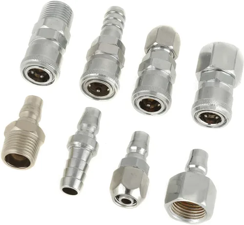 Miniatura 6 de Conector de acoplamiento S 8 unids Bsp 1/2 manguera neumática compresor de aire acoplador rápido enchufe enchufe conector conjunto