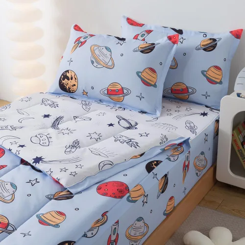 Miniatura 14 de Juego de edredón para niños, ropa de cama con cremallera individual para niños y niñas, ropa de cama con cremallera y sábanas para todas