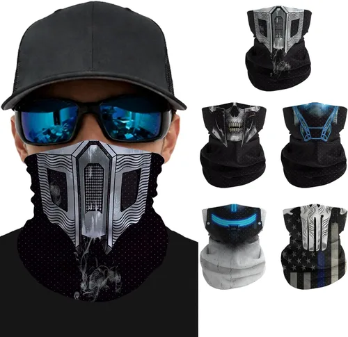 Miniatura 7 de Polaina de cuello refrescante de verano, protección solar UV 50+, máscara facial de malla transpirable de seda de hielo para ciclismo, correr
