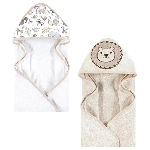 Miniatura 14 de Hudson Baby Toalla unisex de algodón con capucha con cara de animal para bebé, abeja amarilla, talla única Amarillo Bee