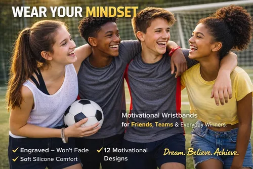 Miniatura 6 de Paquete de 12 pulseras de silicona motivacionales para hombres, mujeres y adolescentes, equipo deportivo, recompensas de estudiantes, pulseras