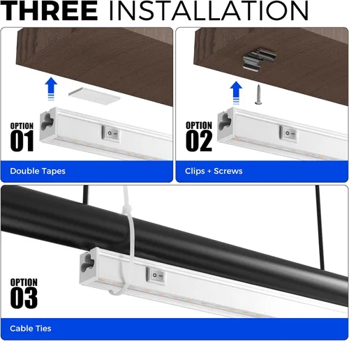Miniatura 6 de Barrina Luces de crecimiento T5, espectro completo, 4 pies 160 W (8 x 20 W, equivalente a 1000 W), bombillas LED de crecimiento, luces de plantas