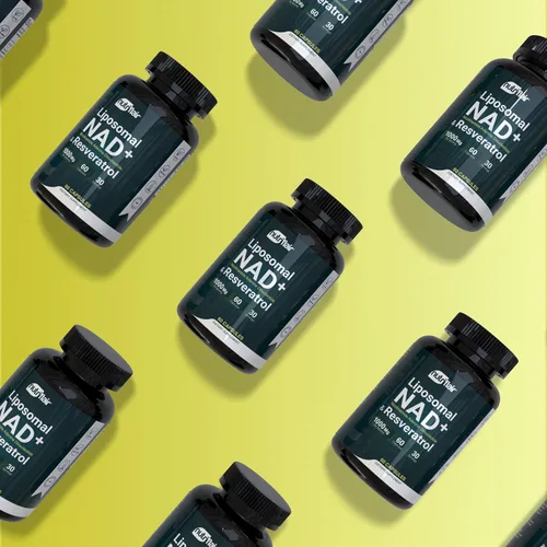 Miniatura 4 de NutriFlair Suplemento liposomal NAD+ con resveratrol 1000 mg por porción, 60 cápsulas – Alta absorción, sin OMG, fabricado en Estados Unidos