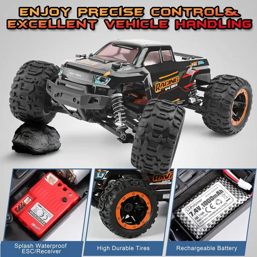 Miniatura 3 de HAIBOXING Coche de control remoto 16889, escala 1:16, 2.4 GHz, autos RC 4x4, camiones todoterreno, camión monstruo RC RTR a prueba de agua, 36 KM/H