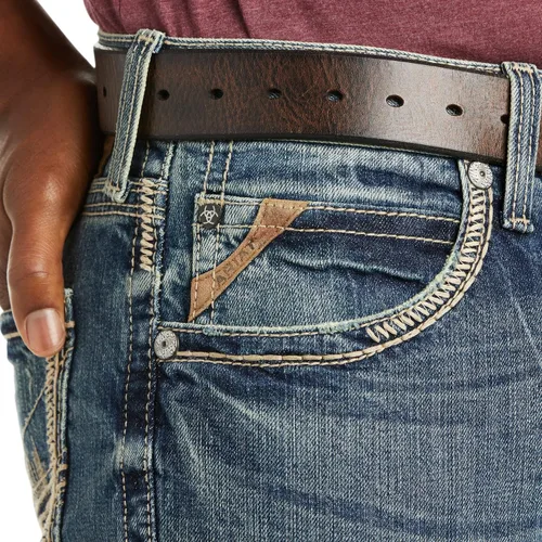 Miniatura 3 de ARIAT Jeans ajustados y apilables M5 de pierna recta para hombre, Carson Dakota