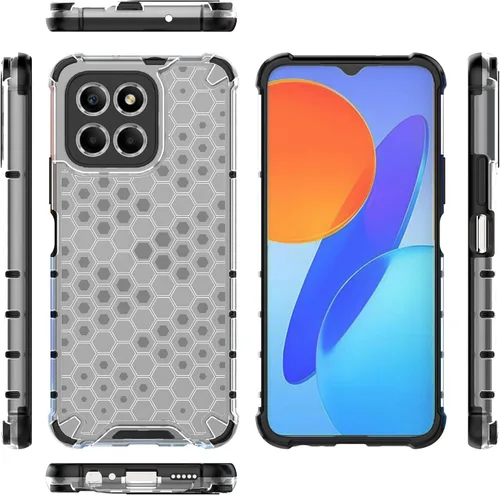 Miniatura 8 de Pzwoxukhov Funda para Huawei Mate 50 Pro, funda para Huawei Mate 50 Pro Honeycomb Anti-Drop Shock-Absorbing Case Negro