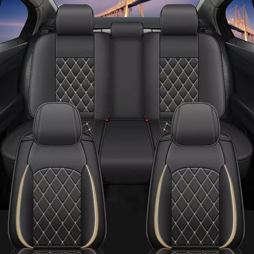 Miniatura 8 de Juego completo de fundas de asiento para Subaru Outback 2007-2025 Fundas impermeables de asiento de automóvil de piel sintética, protector fácil