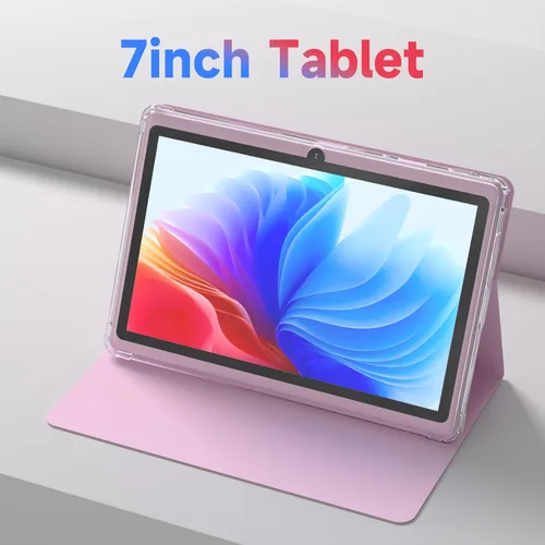 Miniatura 2 de Tablet Android 14 de 7 pulgadas con estuche, 8 GB de RAM 32 GB de ROM 1 TB de expansión, tablet PC con procesador Quad-Core, pantalla IPS de 1024 x