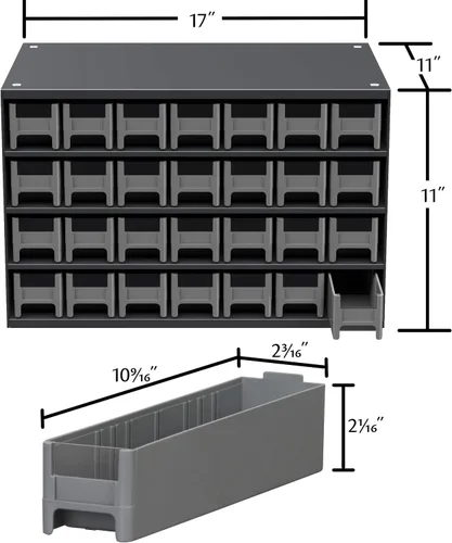Miniatura 2 de Akro-Mils Gabinete de almacenamiento de acero para garaje, organizador de piezas pequeñas, gabinete de metal para hardware, clavos, tornillos