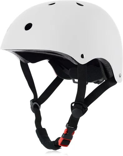 Miniatura 8 de Casco de monopatín para bicicleta, ligero, ajustable, multideporte, para ciclismo, patinaje, scooter, de 3 tallas para adultos, jóvenes y niños