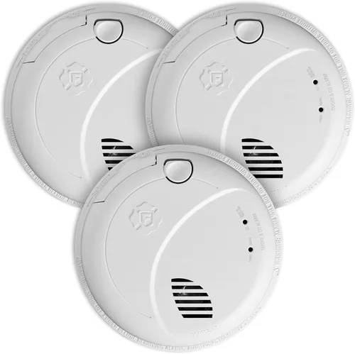 Miniatura 11 de First Alert SMCO100V-AC, Alarma de combinación cableada para humo y monóxido de carbono con interconexión, respaldo de batería y alertas de voz