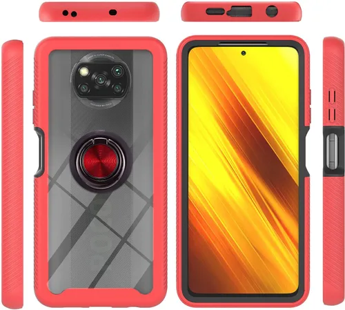 Miniatura 20 de Funda compatible con Xiaomi Poco M5s 4G, compatible con Redmi Note 10 4G / Note 10S 4G / Note 11 SE (India), funda para teléfono 3 en 1, color azul