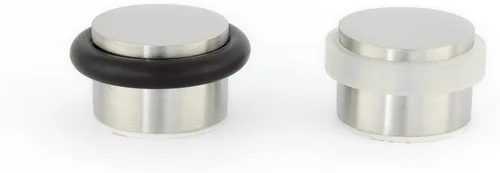 Miniatura 8 de EVI Herrajes I-140 - Tope de puerta, adhesivo, acabado mate INOX (acero inoxidable) Caucho Negro