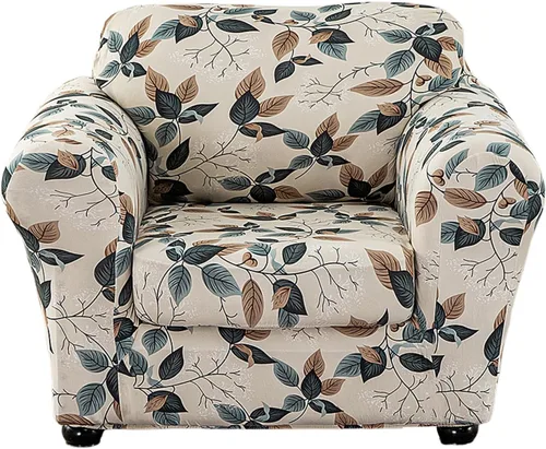 Miniatura 11 de Eco-Ancheng Fundas para silla, funda de sofá con funda de cojín de asiento separada con parte inferior elástica, 1 funda de asiento con brazos